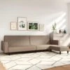 Canapé-lit à 2 Places Avec Repose-pied Cappuccino Similicuir 11 Canapé-lit à 2 Places Avec Repose-pied Cappuccino Similicuir -Deco.fr Soldes Boutique canape 21995843