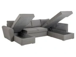 Stan Canapé-lit, Chaise Longue Côté Gauche, Gris Clair. -Deco.fr Soldes Boutique canape 22043281