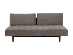 Blain Canapé-lit Avec 2 Oreillers Beige, Fumé.