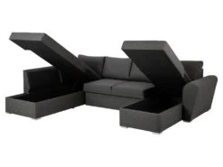 Stefan Canapé-lit Avec Chaise Longue Côté Droit, Gris. 12 Stefan Canapé-lit Avec Chaise Longue Côté Droit, Gris. -Deco.fr Soldes Boutique canape 22043347