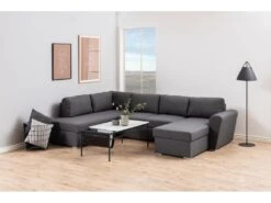 Stefan Canapé-lit Avec Chaise Longue Côté Droit, Gris. 15 Stefan Canapé-lit Avec Chaise Longue Côté Droit, Gris. -Deco.fr Soldes Boutique canape 22043353