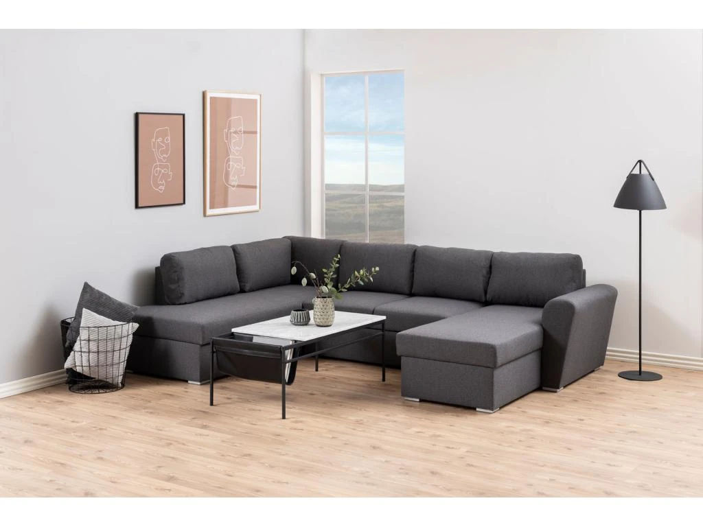 Stefan Canapé-lit Avec Chaise Longue Côté Droit, Gris. 8 Stefan Canapé-lit Avec Chaise Longue Côté Droit, Gris. – Image 8