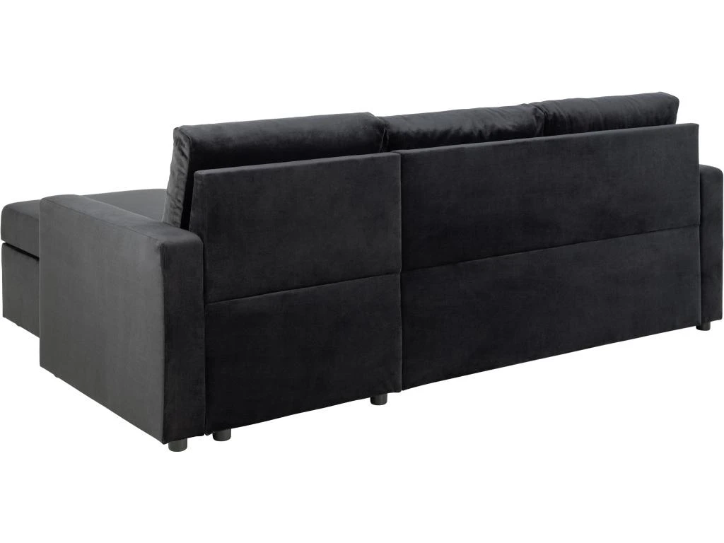 Sacramento Canapé-lit, Chaise Longue Réversible, Espace De Rangement Dissimulé Et Lit Escamotable, Gris Anthracite. 4 Sacramento Canapé-lit, Chaise Longue Réversible, Espace De Rangement Dissimulé Et Lit Escamotable, Gris Anthracite. – Image 4