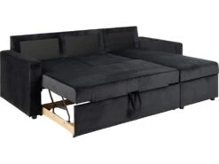 Sacramento Canapé-lit, Chaise Longue Réversible, Espace De Rangement Dissimulé Et Lit Escamotable, Gris Anthracite. 14 Sacramento Canapé-lit, Chaise Longue Réversible, Espace De Rangement Dissimulé Et Lit Escamotable, Gris Anthracite. -Deco.fr Soldes Boutique canape 22043363