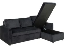 Sacramento Canapé-lit, Chaise Longue Réversible, Espace De Rangement Dissimulé Et Lit Escamotable, Gris Anthracite. 15 Sacramento Canapé-lit, Chaise Longue Réversible, Espace De Rangement Dissimulé Et Lit Escamotable, Gris Anthracite. -Deco.fr Soldes Boutique canape 22043365