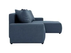 Canapé D'angle Convertible Et Réversible En Tissu Bleu LADAZIA 17 Canapé D'angle Convertible Et Réversible En Tissu Bleu LADAZIA -Deco.fr Soldes Boutique canape 22050011