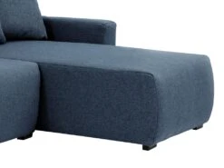 Canapé D'angle Convertible Et Réversible En Tissu Bleu LADAZIA 15 Canapé D'angle Convertible Et Réversible En Tissu Bleu LADAZIA -Deco.fr Soldes Boutique canape 22050349