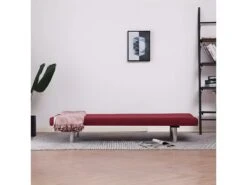 Canapé-lit Rouge Bordeaux Polyester -Deco.fr Soldes Boutique canape 22060207