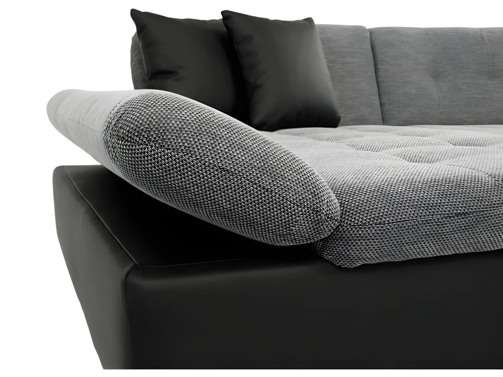 Canapé D'angle Convertible ALON Velours Côtelé Beige 4 Canapé D'angle Convertible ALON Velours Côtelé Beige – Image 4