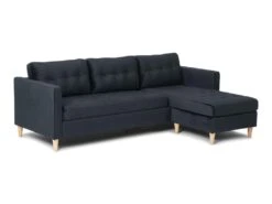 Marino Canapé BA4, Chaise Longue Droite Ou Gauche En Velours, Noir. -Deco.fr Soldes Boutique canape 22104291