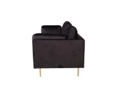 Boom Canapé 3 Personnes En Velours, Noir. -Deco.fr Soldes Boutique canape 22105021
