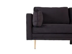 Boom Canapé 3 Personnes En Velours, Noir. -Deco.fr Soldes Boutique canape 22105023