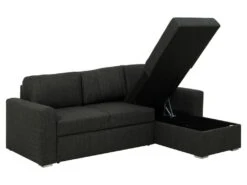 Flemingsburg Canapé-lit Avec Chaise Longue, Gris Foncé. -Deco.fr Soldes Boutique canape 22105075