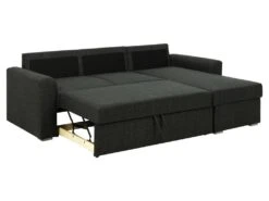 Flemingsburg Canapé-lit Avec Chaise Longue, Gris Foncé. -Deco.fr Soldes Boutique canape 22105081
