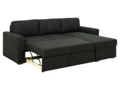Flemingsburg Canapé-lit Avec Chaise Longue, Gris Foncé. -Deco.fr Soldes Boutique canape 22105083