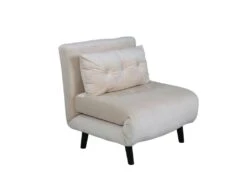 Vicky Canapé-lit ,fauteuil Velours Beige. -Deco.fr Soldes Boutique canape 22105203