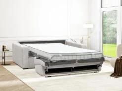 Canapé 4 Places Convertible Express En Velours Côtelé Beige - Couchage 160 Cm - Matelas 18 Cm - MONDOVI 10 Canapé 4 Places Convertible Express En Velours Côtelé Beige - Couchage 160 Cm - Matelas 18 Cm - MONDOVI -Deco.fr Soldes Boutique canape 22129725