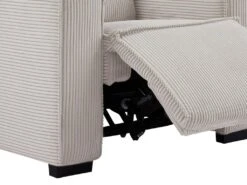 Canapé 3 Places Relax électrique En Velours Cotelé Gris Clair AMELIO -Deco.fr Soldes Boutique canape 22150881