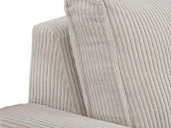 Canapé 3 Places Relax électrique En Velours Cotelé Gris Clair AMELIO -Deco.fr Soldes Boutique canape 22150889