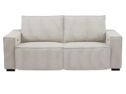 Canapé 3 Places Relax électrique En Velours Cotelé Gris Clair AMELIO -Deco.fr Soldes Boutique canape 22150911