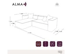 Canapé D'angle Gauche Tissu Bouclette Noir 7 Canapé D'angle Gauche Tissu Bouclette Noir -Deco.fr Soldes Boutique canape 22210227