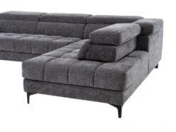 Canapé D'angle Droit Relax électrique Avec Assise Coulissante En Tissu Anthracite MONISO 18 Canapé D'angle Droit Relax électrique Avec Assise Coulissante En Tissu Anthracite MONISO -Deco.fr Soldes Boutique canape 22216949