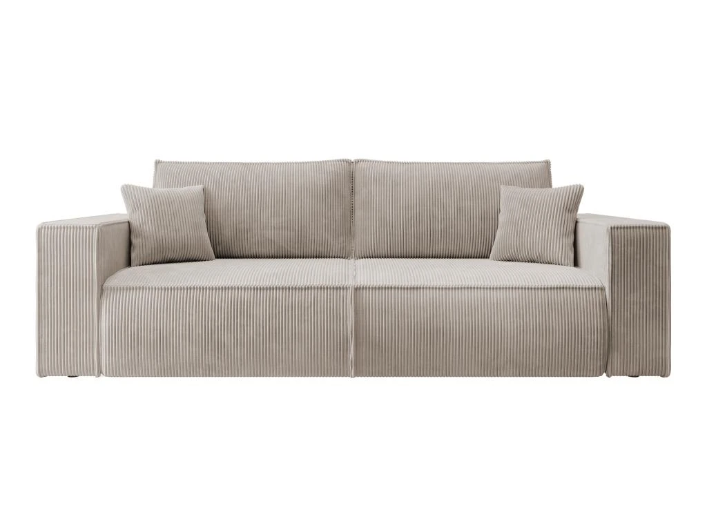 Canapé Convertible - 257x102 Cm - 3 Places - Beige - FARESE 4 Canapé Convertible - 257x102 Cm - 3 Places - Beige - FARESE – Image 4