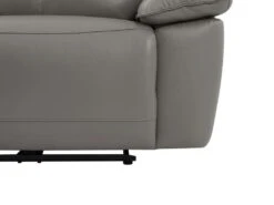 Canapé 3 Places Relax électrique En Cuir De Vachette Gris NOVENA -Deco.fr Soldes Boutique canape 22253851