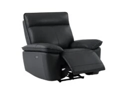 Fauteuil Relax électrique En Cuir De Vachette Noir NOVENA 15 Fauteuil Relax électrique En Cuir De Vachette Noir NOVENA -Deco.fr Soldes Boutique canape 22253887