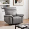 Fauteuil Relax électrique En Cuir De Vachette Gris NOVENA -Deco.fr Soldes Boutique canape 22266659