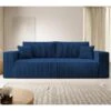 Canapé Convertible - 257x102 Cm - 3 Places - Bleu Marine - FARESE -Deco.fr Soldes Boutique canape 22358431