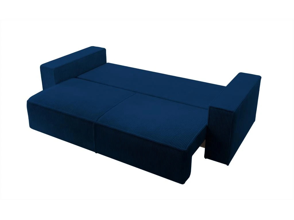 Canapé Convertible - 257x102 Cm - 3 Places - Bleu Marine - FARESE 5 Canapé Convertible - 257x102 Cm - 3 Places - Bleu Marine - FARESE – Image 5