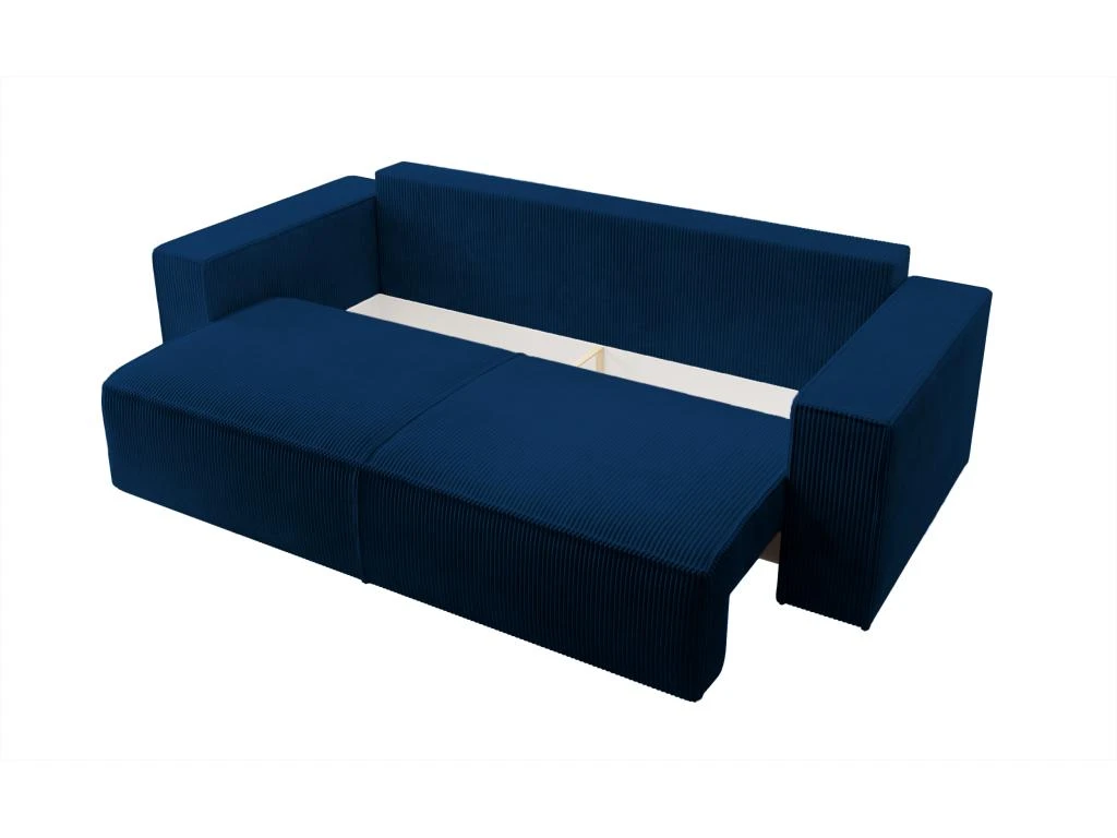 Canapé Convertible - 257x102 Cm - 3 Places - Bleu Marine - FARESE 6 Canapé Convertible - 257x102 Cm - 3 Places - Bleu Marine - FARESE – Image 6