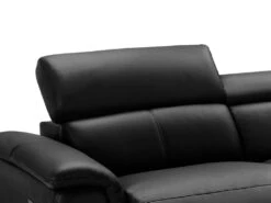 Canapé D'angle Relax électrique En Cuir SITIA - Noir - Angle Gauche -Deco.fr Soldes Boutique canape 223713