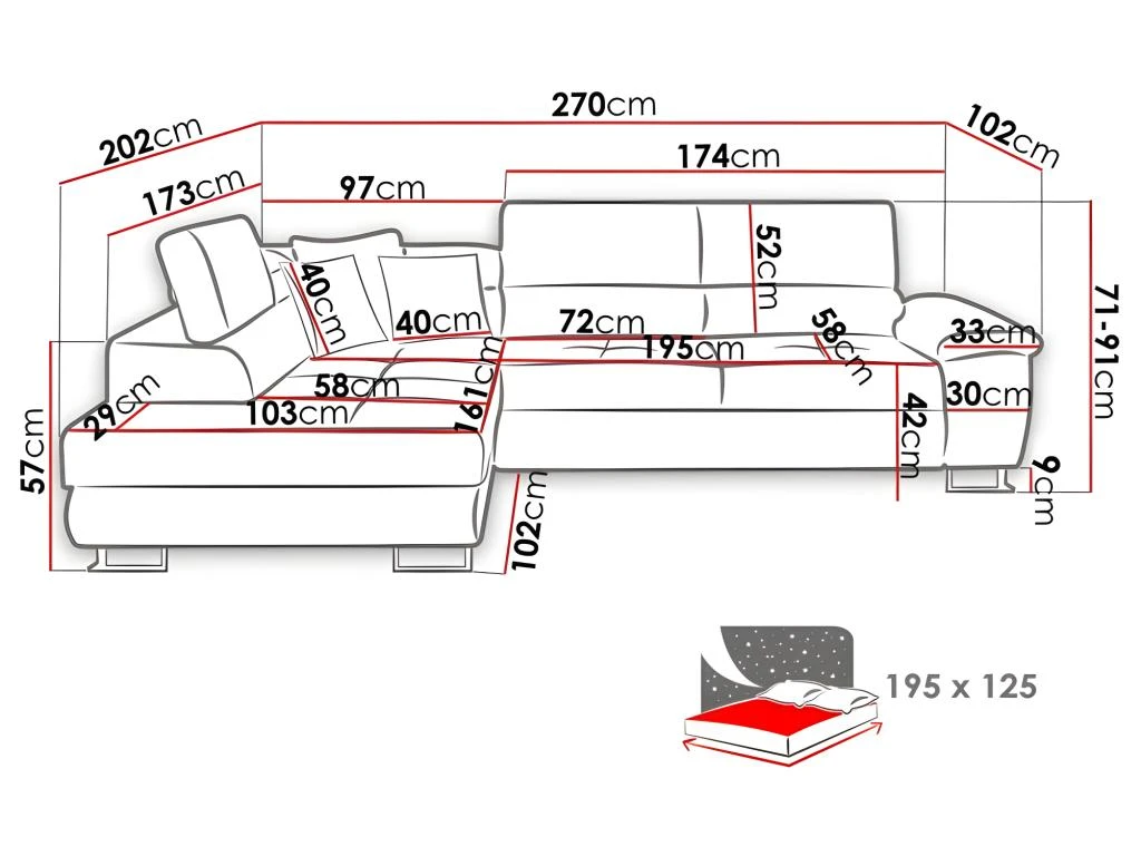 Canapé D'angle Convertible ANTONI En Velours Côtelé Gris Angle Gauche 3 Canapé D'angle Convertible ANTONI En Velours Côtelé Gris Angle Gauche – Image 3