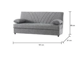 Canapé Dmalama, Canapé Conteneur 3 Places Avec 2 Coussins Inclus, Canapé De Salon En Tissu Rembourré Avec Ouverture Clic-clac, 181x81h88 Cm, Gris 7 Canapé Dmalama, Canapé Conteneur 3 Places Avec 2 Coussins Inclus, Canapé De Salon En Tissu Rembourré Avec Ouverture Clic-clac, 181x81h88 Cm, Gris -Deco.fr Soldes Boutique canape 22496631