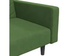 Canapé-lit 2 Places 2 Oreillers Repose-pied Vert Foncé Velours 19 Canapé-lit 2 Places 2 Oreillers Repose-pied Vert Foncé Velours -Deco.fr Soldes Boutique canape 22585941
