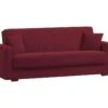 Canapé Dlinette, Canapé Conteneur 3 Places Linéaire, Canapé De Salon En Tissu Rembourré Avec Ouverture Clic-clac, 212x80h87 Cm, Rouge 19 Canapé Dlinette, Canapé Conteneur 3 Places Linéaire, Canapé De Salon En Tissu Rembourré Avec Ouverture Clic-clac, 212x80h87 Cm, Rouge -Deco.fr Soldes Boutique canape 22699745