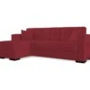 Canapé Ddajca, Canapé D'angle Avec Péninsule Réversible, Canapé De Rangement Pour Le Salon Avec Chaiselongue Et 2 Coussins, 230x150h81 Cm, Rouge -Deco.fr Soldes Boutique canape 22699773