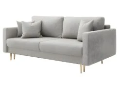 Canapé Convertible - 200 Cm - 3 Places - Gris Clair - VALICO -Deco.fr Soldes Boutique canape 22704969