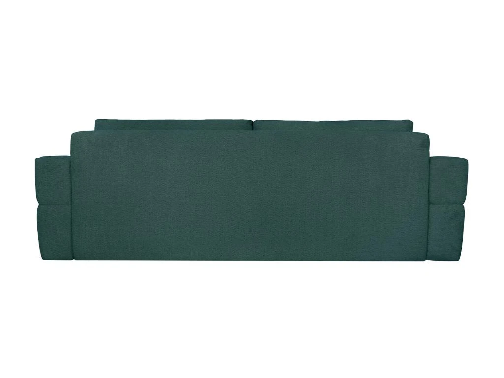 Canapé 3 Places Convertible En Tissu Bouclette Bleu Canard ISSORO 8 Canapé 3 Places Convertible En Tissu Bouclette Bleu Canard ISSORO – Image 8