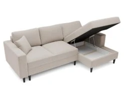 Canapé D'angle - 230 Cm - En L Avec Un Coffre De Rangement - Velours Hydrophobe - Beige - Côté Droit - NALIKA 7 Canapé D'angle - 230 Cm - En L Avec Un Coffre De Rangement - Velours Hydrophobe - Beige - Côté Droit - NALIKA -Deco.fr Soldes Boutique canape 22805729