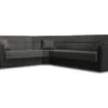 Canapé Dgytkjæ, Canapé D'angle Avec Rangement En éco-cuir Et Tissu, Canapé De Salon Avec Ouverture Clic-clac Et Péninsule Réversible, 305x238h91 Cm, Noir Et Gris Foncé -Deco.fr Soldes Boutique canape 22872051