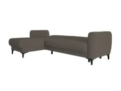 Canapé Dabazo, Canapé D'angle Avec Péninsule Réversible, Canapé Conteneur Moderne Avec Chaise Longue Et 3 Coussins, 230x153h85 Cm, Marron -Deco.fr Soldes Boutique canape 22872301
