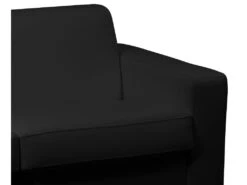 Canapé 3 Places Convertible Express 100% Cuir De Buffle Noir Matelas 18 Cm DELECTEA II -Deco.fr Soldes Boutique canape 22933167