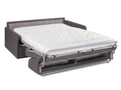 Canapé 4 Places Convertible Express En Simili CALIFE - Gris - Couchage 160 Cm - Matelas 14 Cm -Deco.fr Soldes Boutique canape 245647