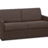 Canapé 2 Places Convertible Express En Tissu CALIFE - Marron - Couchage 120 Cm - Matelas 14 Cm -Deco.fr Soldes Boutique canape 249555