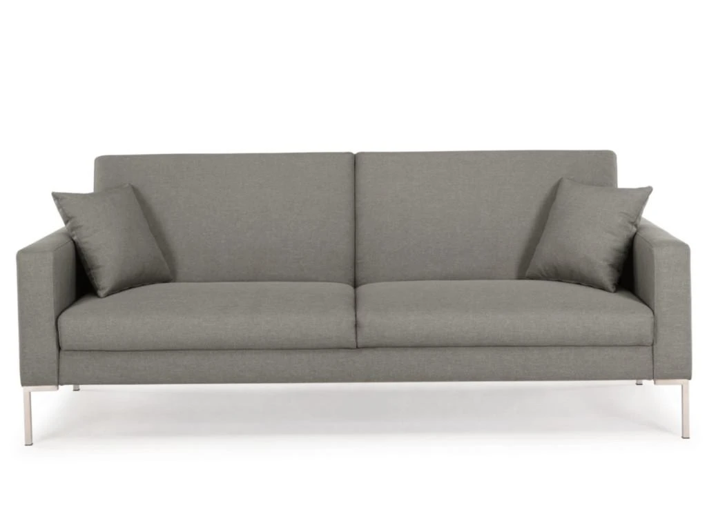 Canapé 3 Places Convertible En Tissu MUNIO - Gris Clair 3 Canapé 3 Places Convertible En Tissu MUNIO - Gris Clair – Image 3