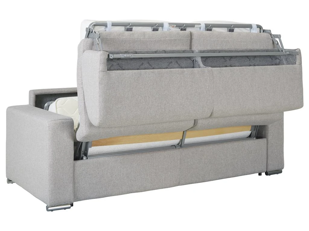 Canapé 2 Places Convertible Express En Simili CALITO - Blanc - Couchage Lattes Larges 120 Cm - Matelas 16 Cm Avec Mousse à Mémoire De Forme DUNLOPILLO 13 Canapé 2 Places Convertible Express En Simili CALITO - Blanc - Couchage Lattes Larges 120 Cm - Matelas 16 Cm Avec Mousse à Mémoire De Forme DUNLOPILLO – Image 13