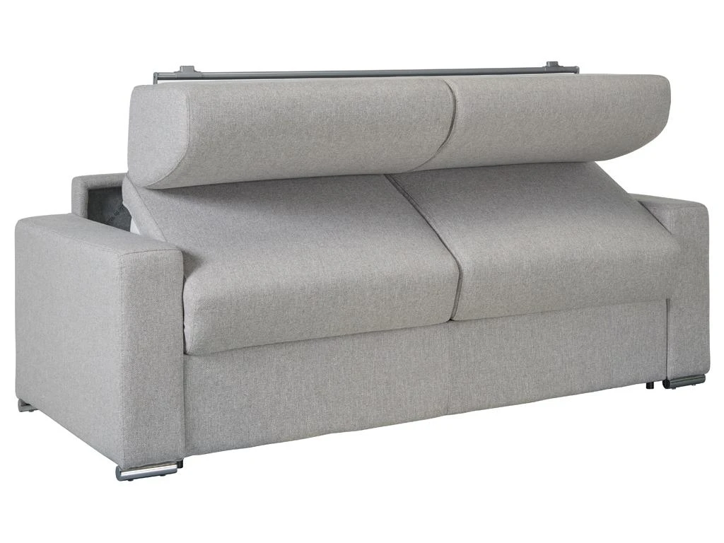 Canapé 2 Places Convertible Express En Simili CALITO - Noir - Couchage Lattes Larges 120 Cm - Matelas 16 Cm Avec Mousse à Mémoire De Forme DUNLOPILLO 12 Canapé 2 Places Convertible Express En Simili CALITO - Noir - Couchage Lattes Larges 120 Cm - Matelas 16 Cm Avec Mousse à Mémoire De Forme DUNLOPILLO – Image 12